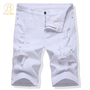 OEM ODM alta quantidade e baixo preço fabricado direto na fábrica Design Men Jeans Short Custom Outdoor Denim Short 