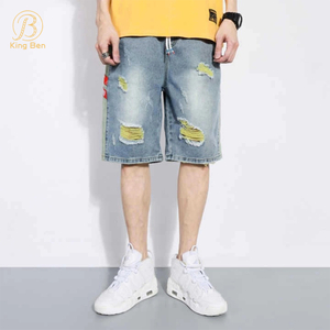 OEM ODM Shorts jeans de alta qualidade Jean Slim Respirável Calças jeans casuais retas Homens Jeans Fábrica